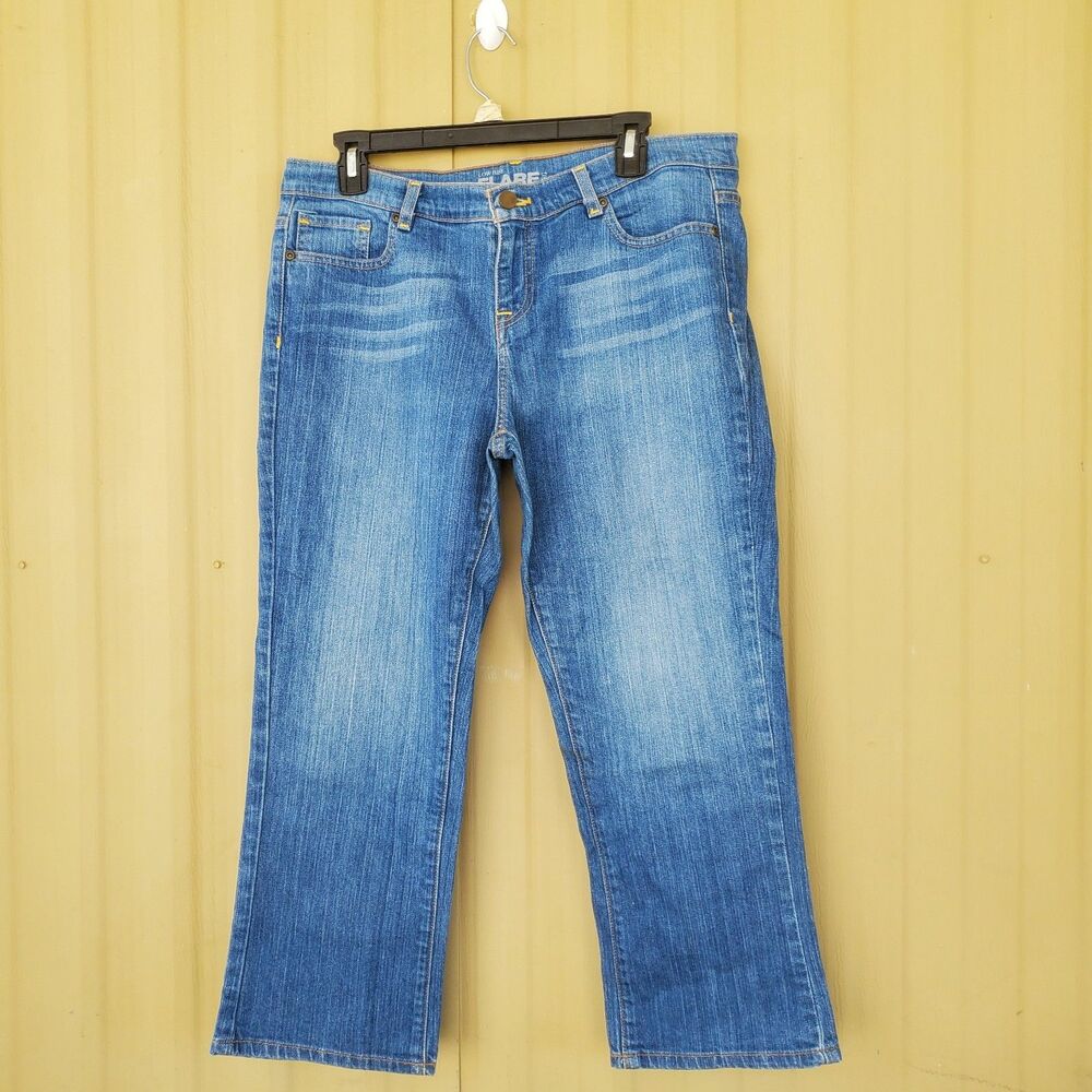 New York And Company Low Rise Flare Leg Jeans Size 12
